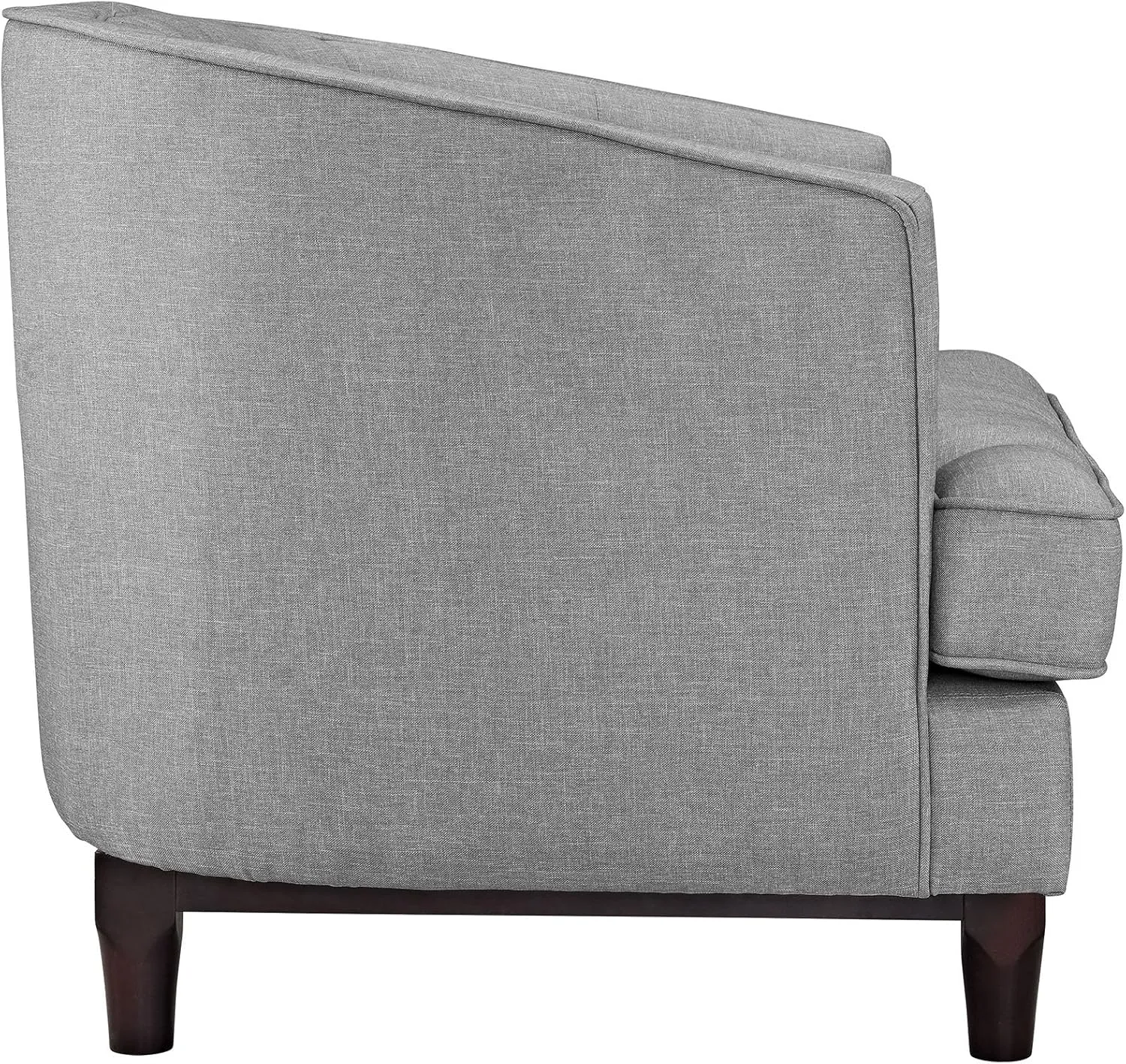 Modway Coast Upholstered Fabric Contemporary Modern Two Armchair Set in Light Gray