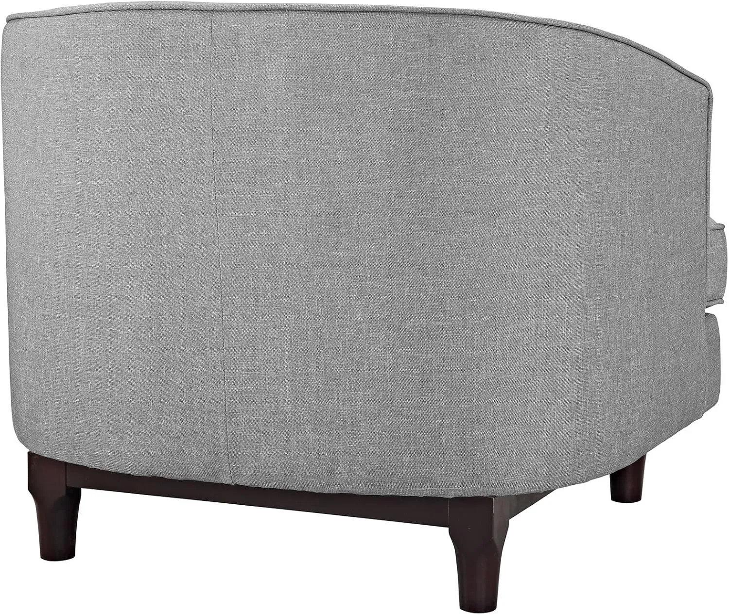 Modway Coast Upholstered Fabric Contemporary Modern Two Armchair Set in Light Gray