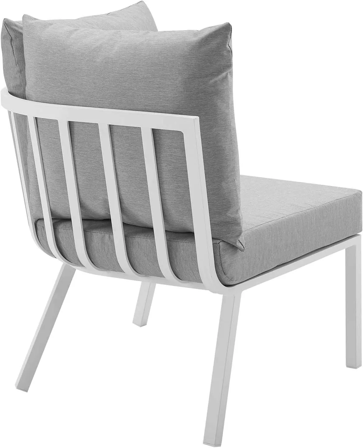 Modway Riverside Outdoor Furniture, 5-Piece Set, White Gray