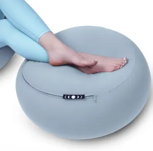 Moon Pod Lunar Lift Footrest for Bean Bag Chair - 20" x 8" Zero-Gravity Micro-Bead Stuffed for Stress, Relaxation & Comfort for Circulation (Blue)