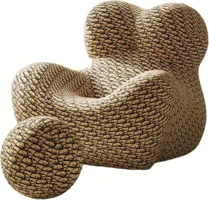 Mother's Embrace Chair, Leisure Sofa Chair and Footstool Lounger Sofa Qualitative Sponge Lazy Couch (Stripes) (Color : F, Size : 30 * 28inch)