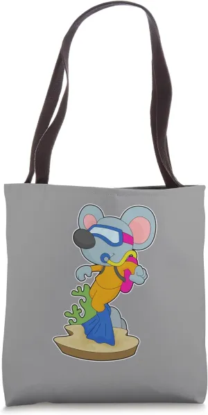 Mouse Diver Oxygen bottle Diving Tote Bag