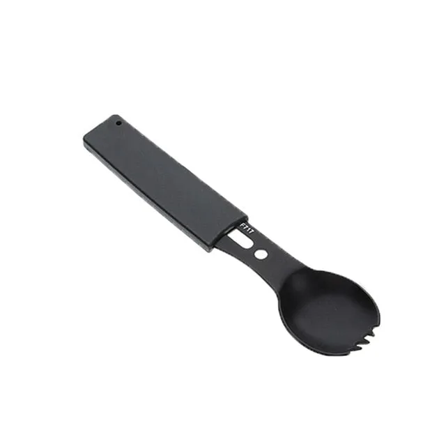 Multifunctional Camping Cookware Spoon Fork Bottle Opener Portable Tool Safety & Survival Durable Stainless Steel Survival kit