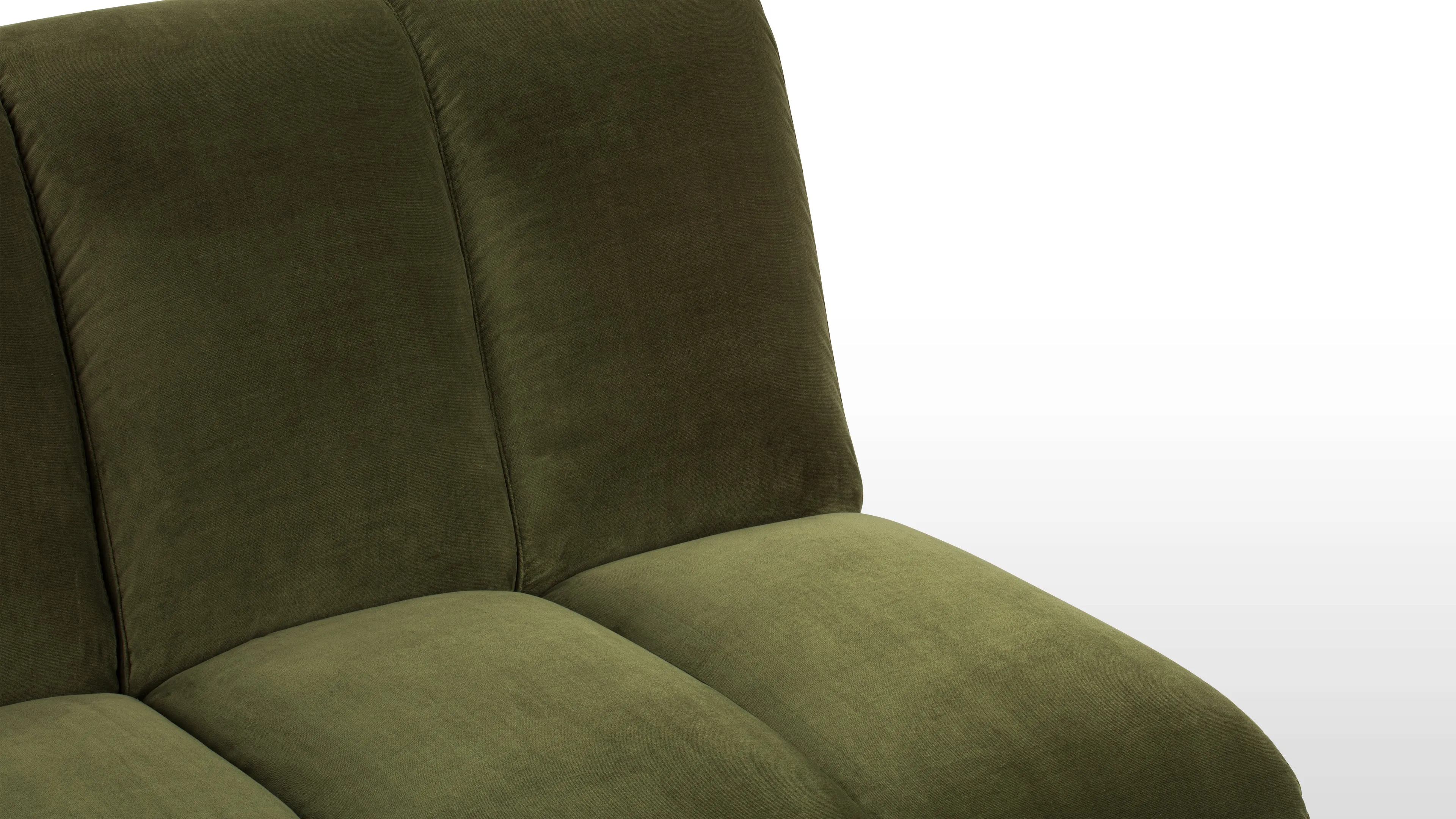 Nala - Nala Lounge Chair, Olive Green Velvet