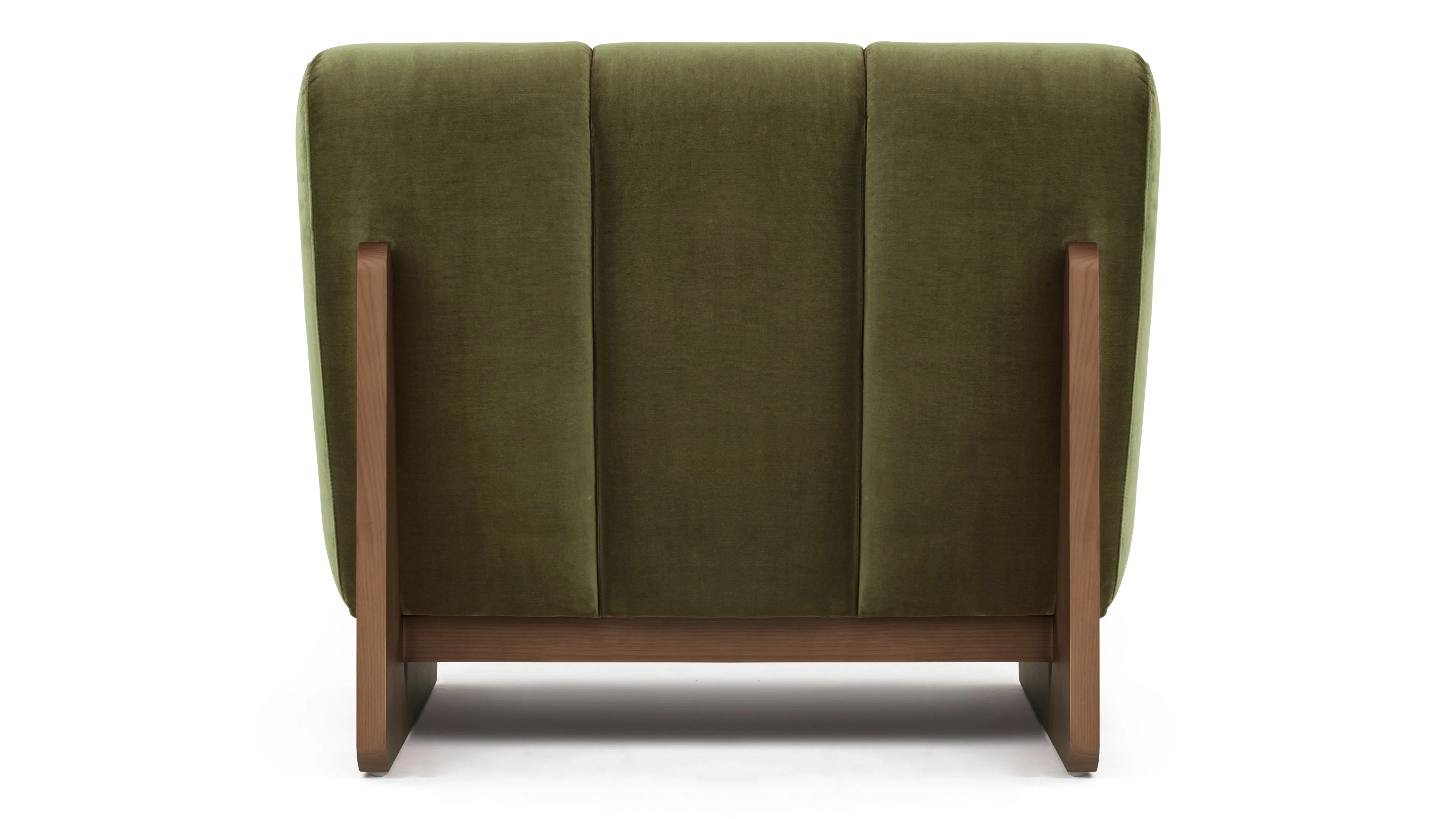 Nala - Nala Lounge Chair, Olive Green Velvet