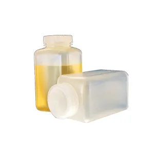 Nalgene 2114-0006 Square Bottle, Wide-Mouth, HDPE, 175mL (Pack of 12)