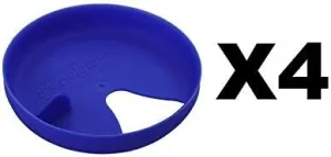 Nalgene Easy Sipper Blue Wide Mouth Water Bottle Splash Guard Insert (4-Pack)