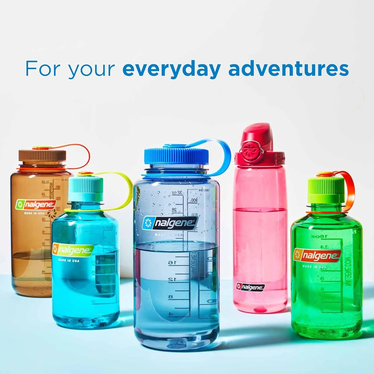 Nalgene Sustain Tritan BPA-Free Water Bottle Made with Material Derived From 50% Plastic Waste, 32 OZ, Wide Mouth