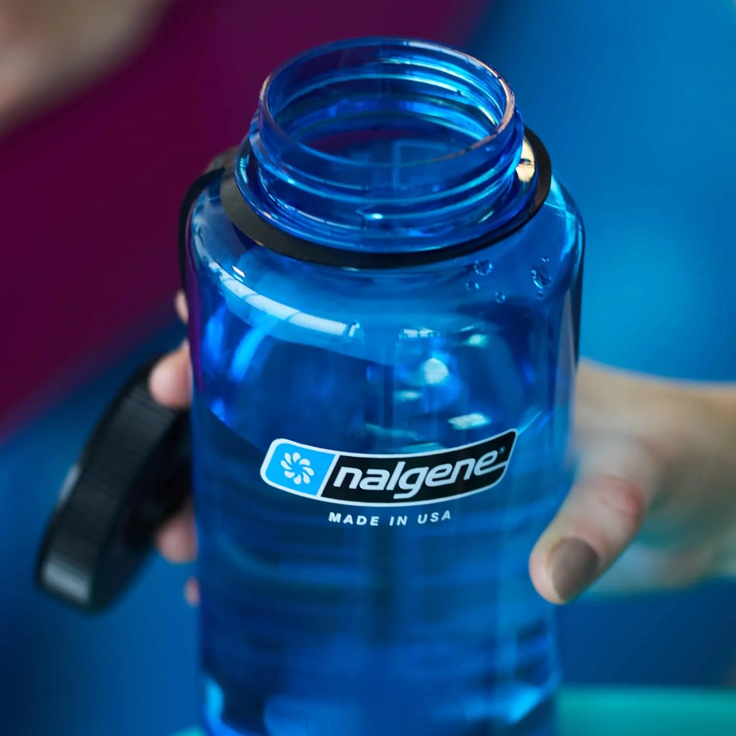Nalgene Sustain Tritan BPA-Free Water Bottle Made with Material Derived From 50% Plastic Waste, 32 OZ, Wide Mouth