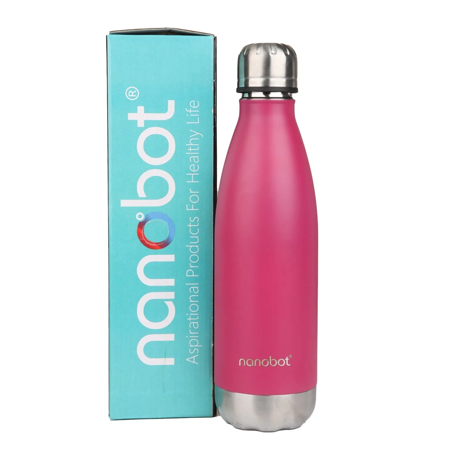 Nanobot Vaccum Flask - Kryo - 500 ml | Stainless Steel Water Bottle/ Vacuum Flask for Hot Water