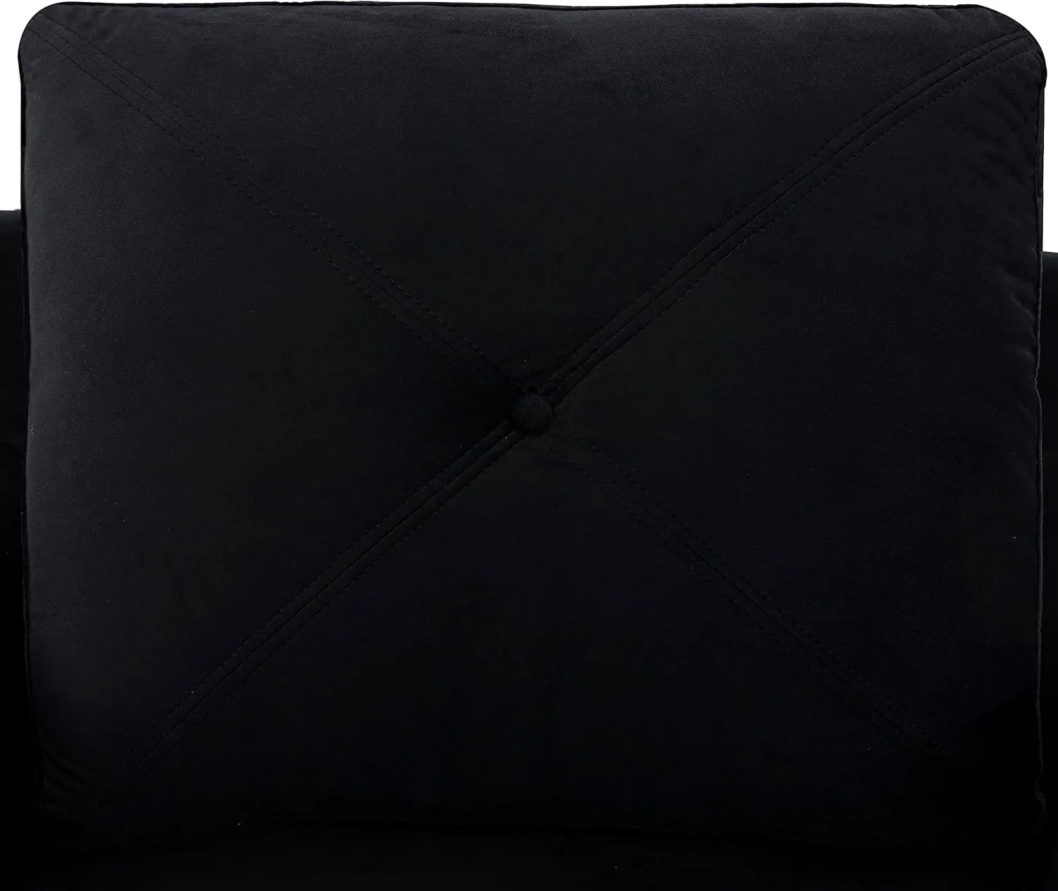 Naomi Home Modern Button Tufted Microfiber Loveseat, Love Seat Sofa Bed Sleeper with Rolled Arms, Mini Love Seats Sofas, 2 Seater Small Loveseats for Small Spaces, Living Room Furniture Sets - Black