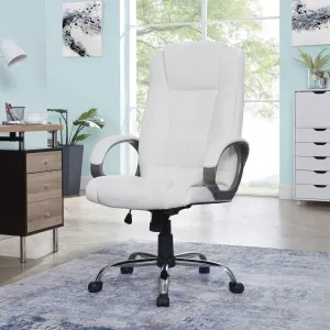 Naomi Home Tessa High-Back Executive Office Chair White