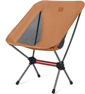 Naturehike Camping Chair, Foldable Chair with Storage Bag, Outdoor Portable Chair for Adults, Lightweight, Supports 330lbs, Backpacking Chair for Fishing, Hiking, Beach, Lawn