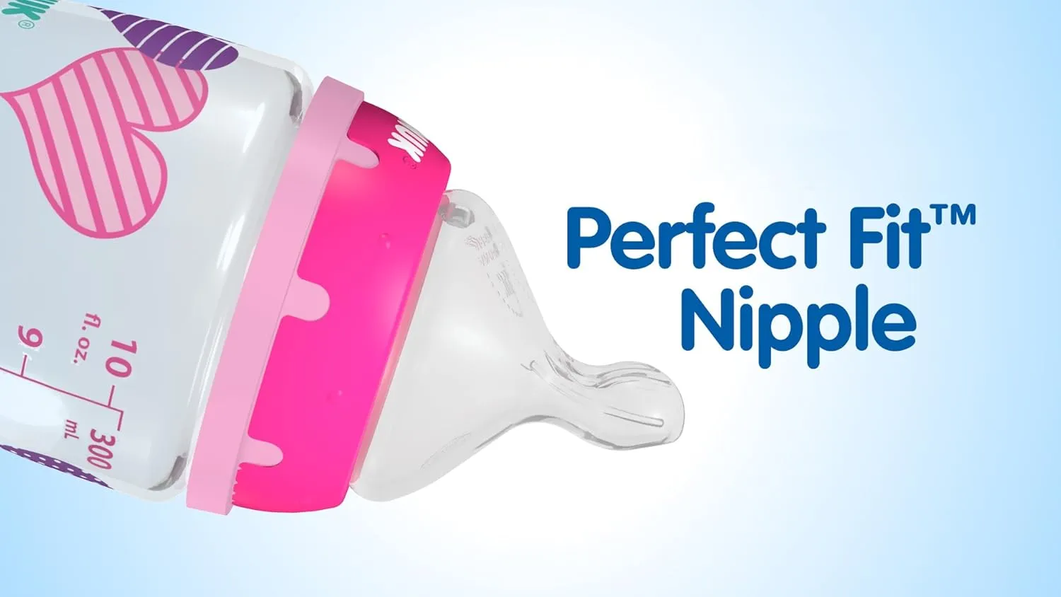 NUK Disney Baby Bottle, Mickey Mouse, 10 Ounce (Pack of 3)
