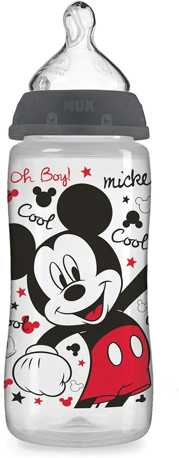 NUK Disney Baby Bottle, Mickey Mouse, 10 Ounce (Pack of 3)