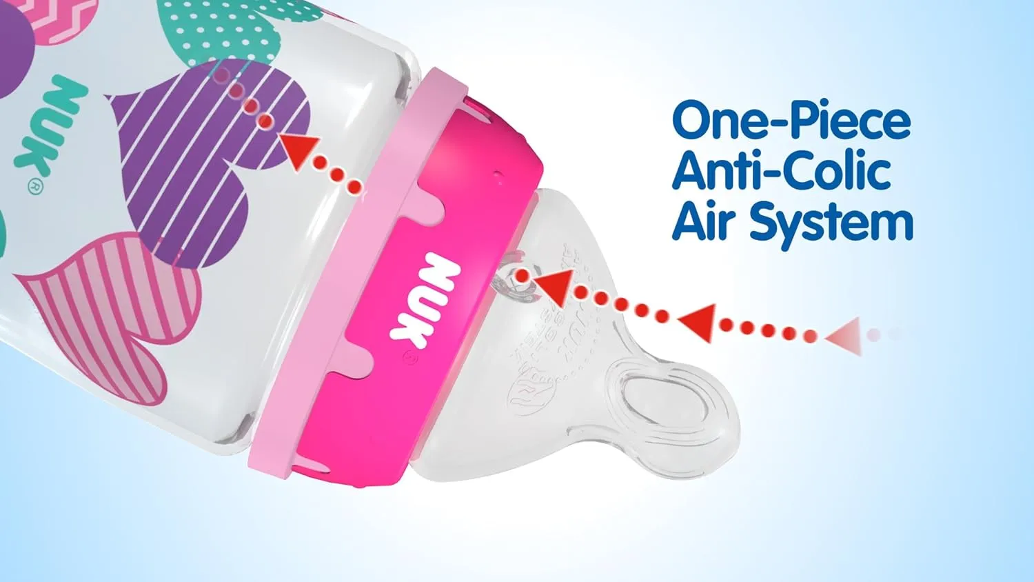 NUK Disney Baby Bottle, Mickey Mouse, 10 Ounce (Pack of 3)