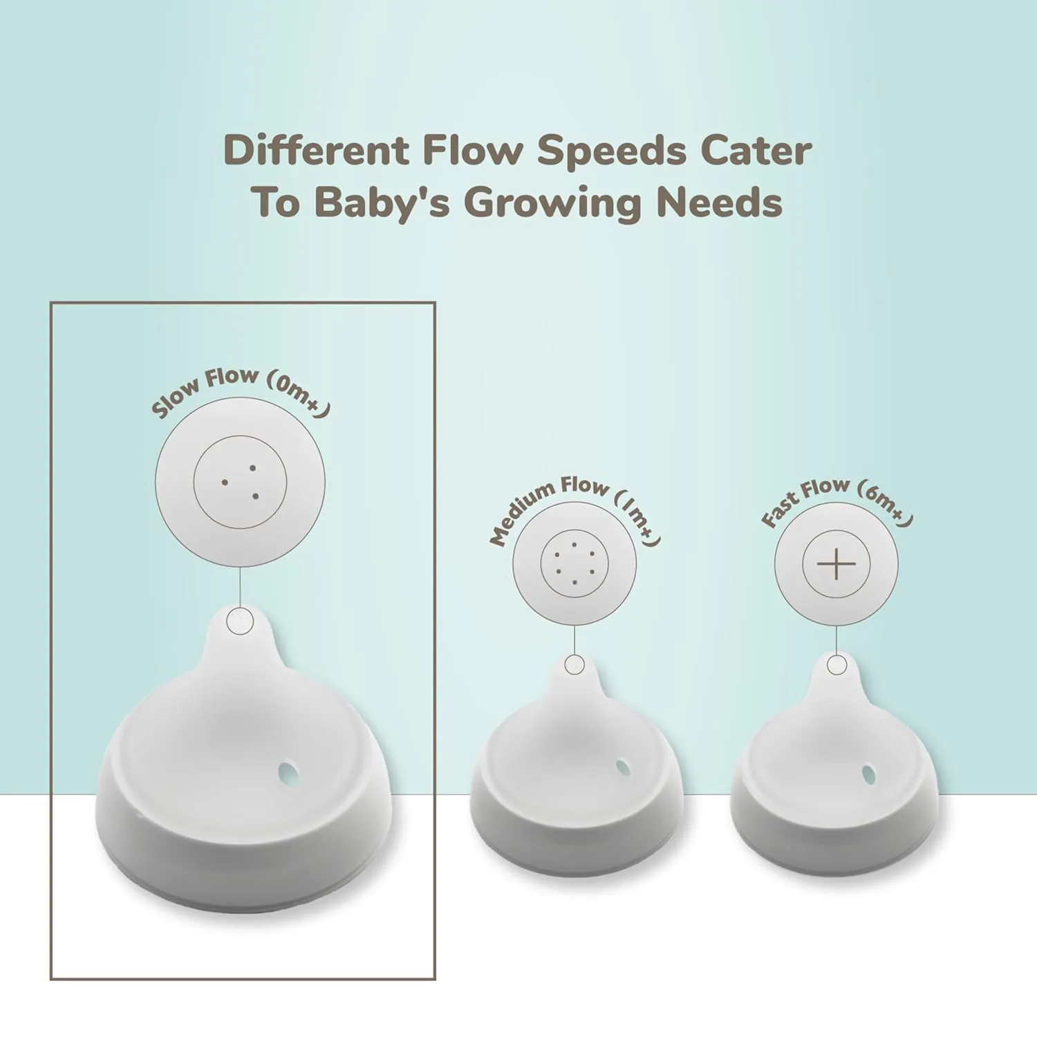 NUK Perfect Match 2-in-1 Natural and Anti-Colic Bottle with Slow Flow, Wide, Adaptable Nipple, 5oz., 2 Pack,
