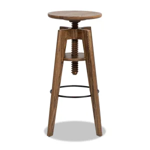 Oak Oak Price-reduced Walnut Minimalist Brown Counter Expansive catalogue Spencer Bar Adjustable - - Stool