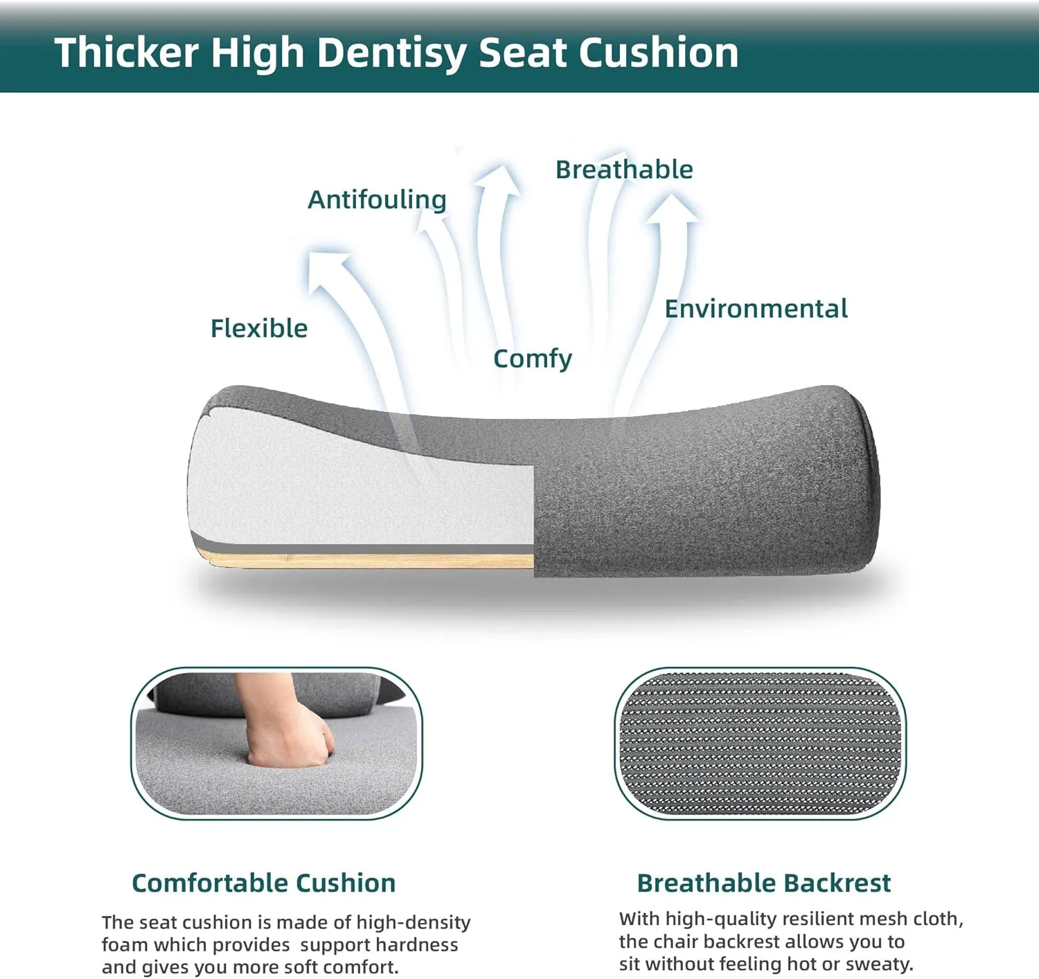 Office Computer Desk Chair, Gaming Chairs for Adults, High-Back Mesh Rolling Swivel Reclining Chairs with Wheels, Comfortable Lumbar Support, Comfy Arms for Home, Office, Gaming, Student