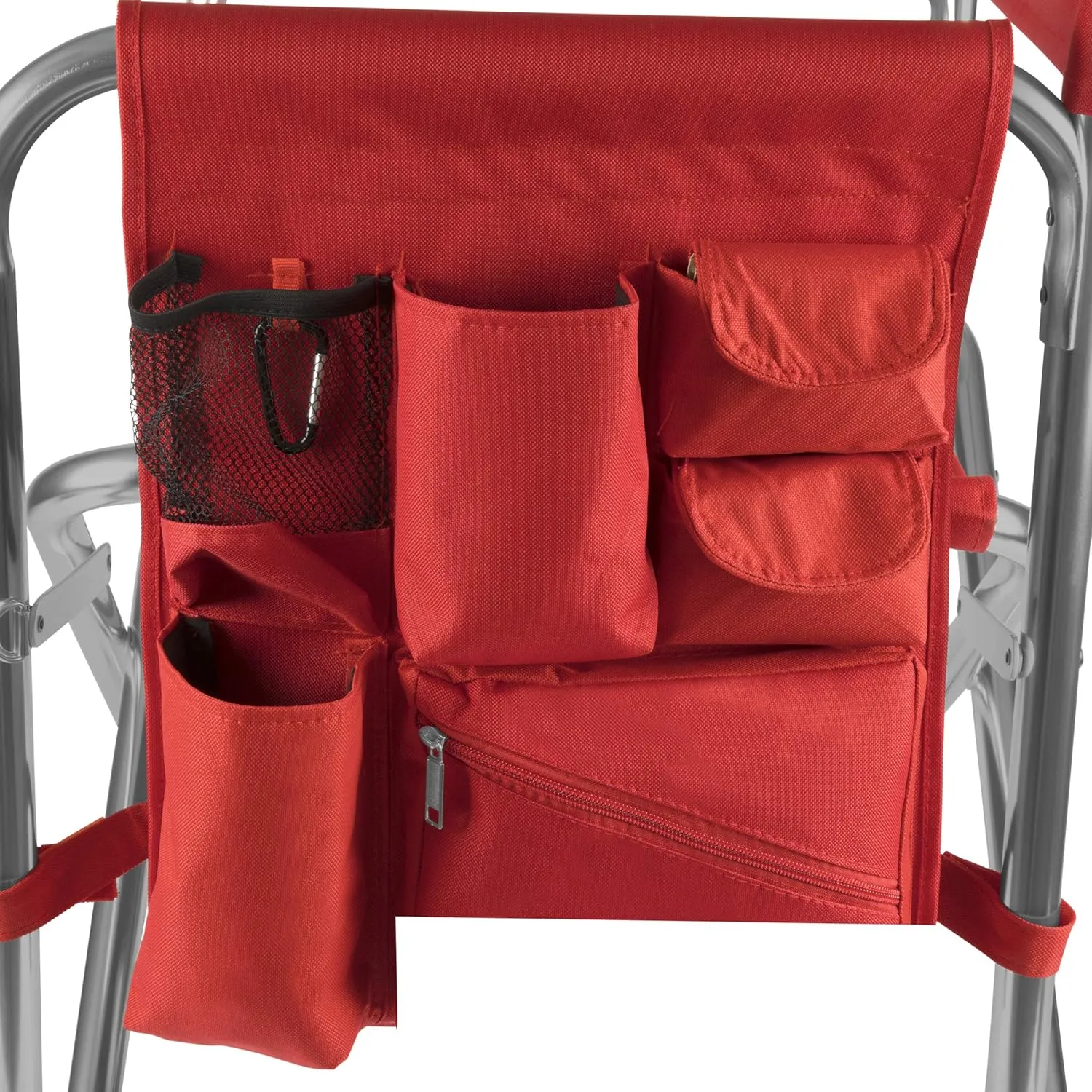 ONIVA - a Picnic Time brand - Disney Mickey Mouse Sports Chair with Side Table, Beach Chair, Camp Chair for Adults, (Red)