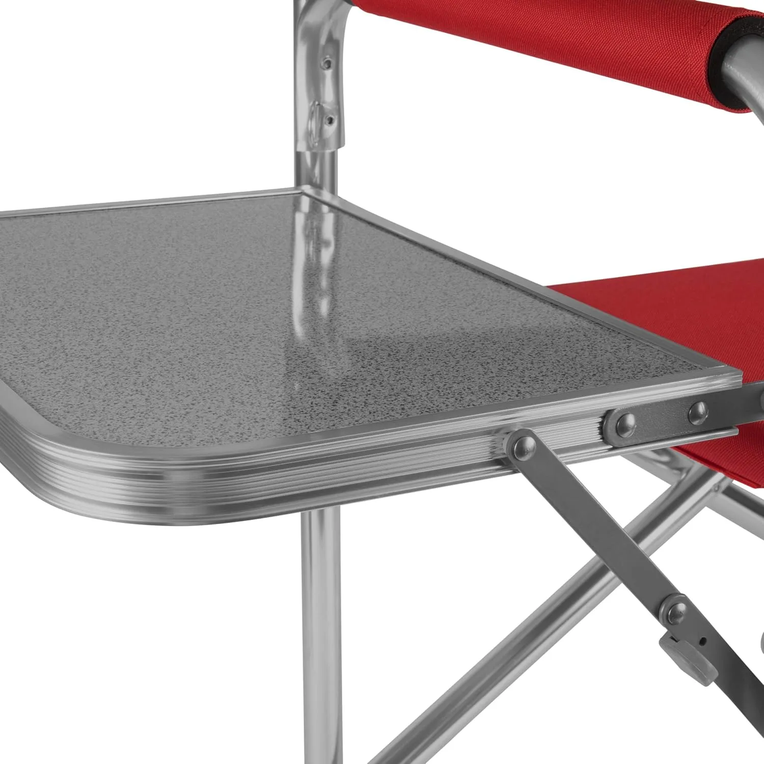 ONIVA - a Picnic Time brand - Disney Mickey Mouse Sports Chair with Side Table, Beach Chair, Camp Chair for Adults, (Red)