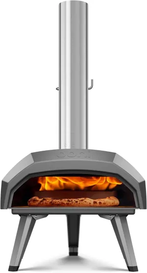 Ooni Karu 12 Multi-Fuel Outdoor Pizza Oven – 12 Inch Pizzas in 60 Seconds - Portable Wood and Gas Fired Pizza Oven with Pizza Stone, Dual Fuel Ooni Pizza Oven