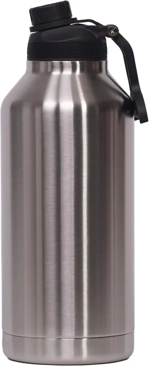 ORCA Hydra 66oz | Insulated, Stainless Steel Water Bottle with Powder Coat Finish & Silicone Grip Whale Tale Handle, Dishwasher Safe Sports Bottle — Stainless