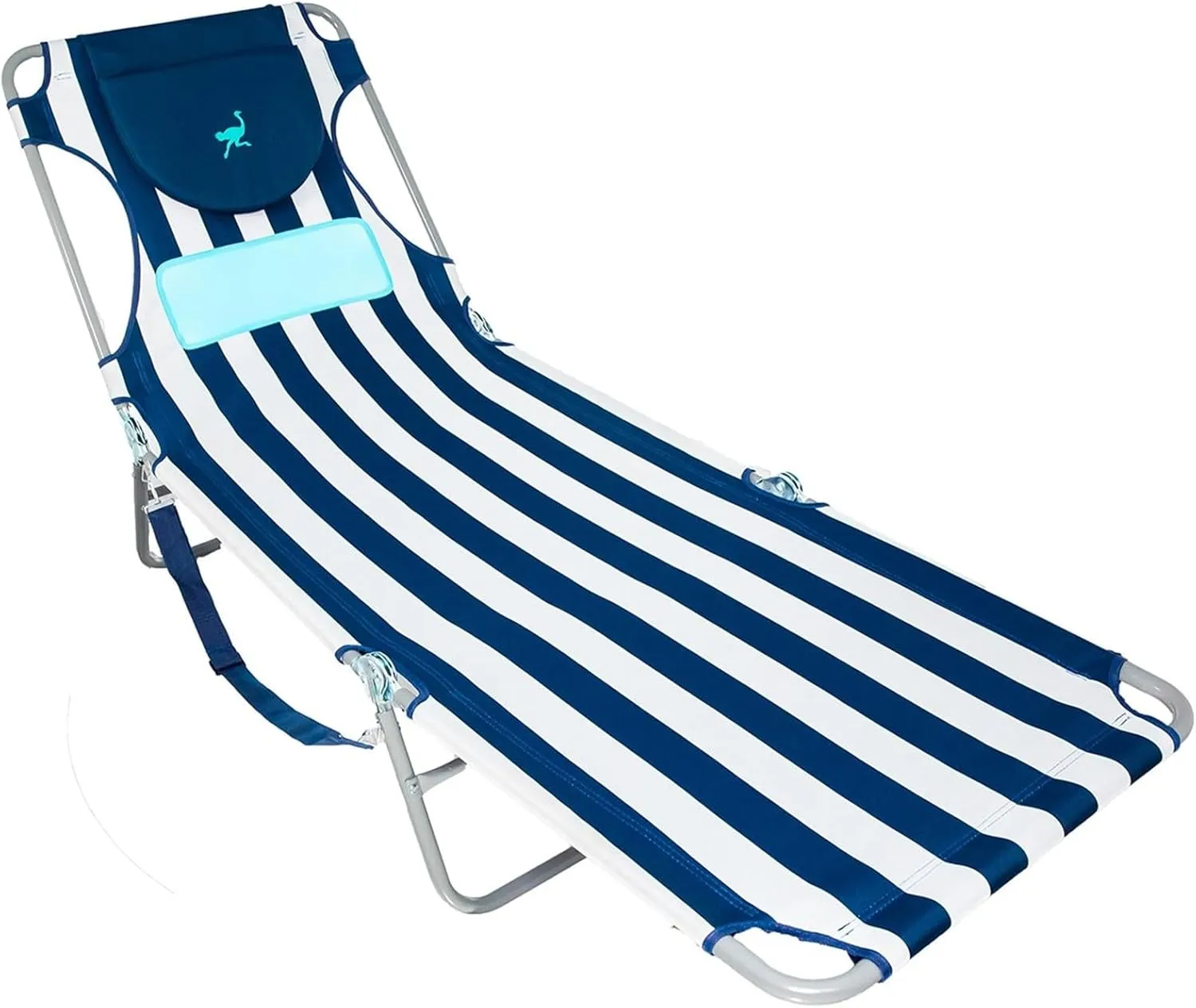 Ostrich Comfort Lounger Face Down Sunbathing Chaise Lounge Beach Chair (2 Pack)