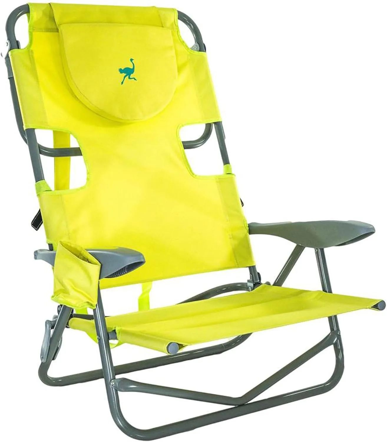 Ostrich On-Your-Back Outdoor Lounge 5 Position Reclining Beach Chair (2 Pack)