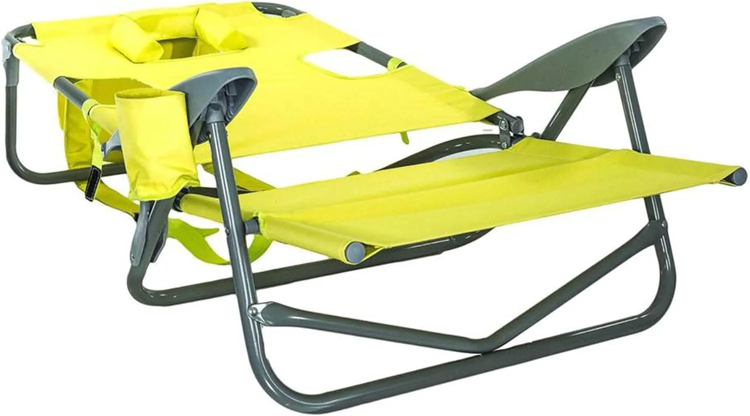Ostrich On-Your-Back Outdoor Lounge 5 Position Reclining Beach Chair (2 Pack)