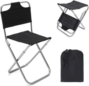 Outdoor Camping Chair Camping Chair Ultralight Outdoor Folding Chair Portable Backrest Fishing Stool Aluminum Art Sketching Bench Chair Portable Folding Lawn Chairs