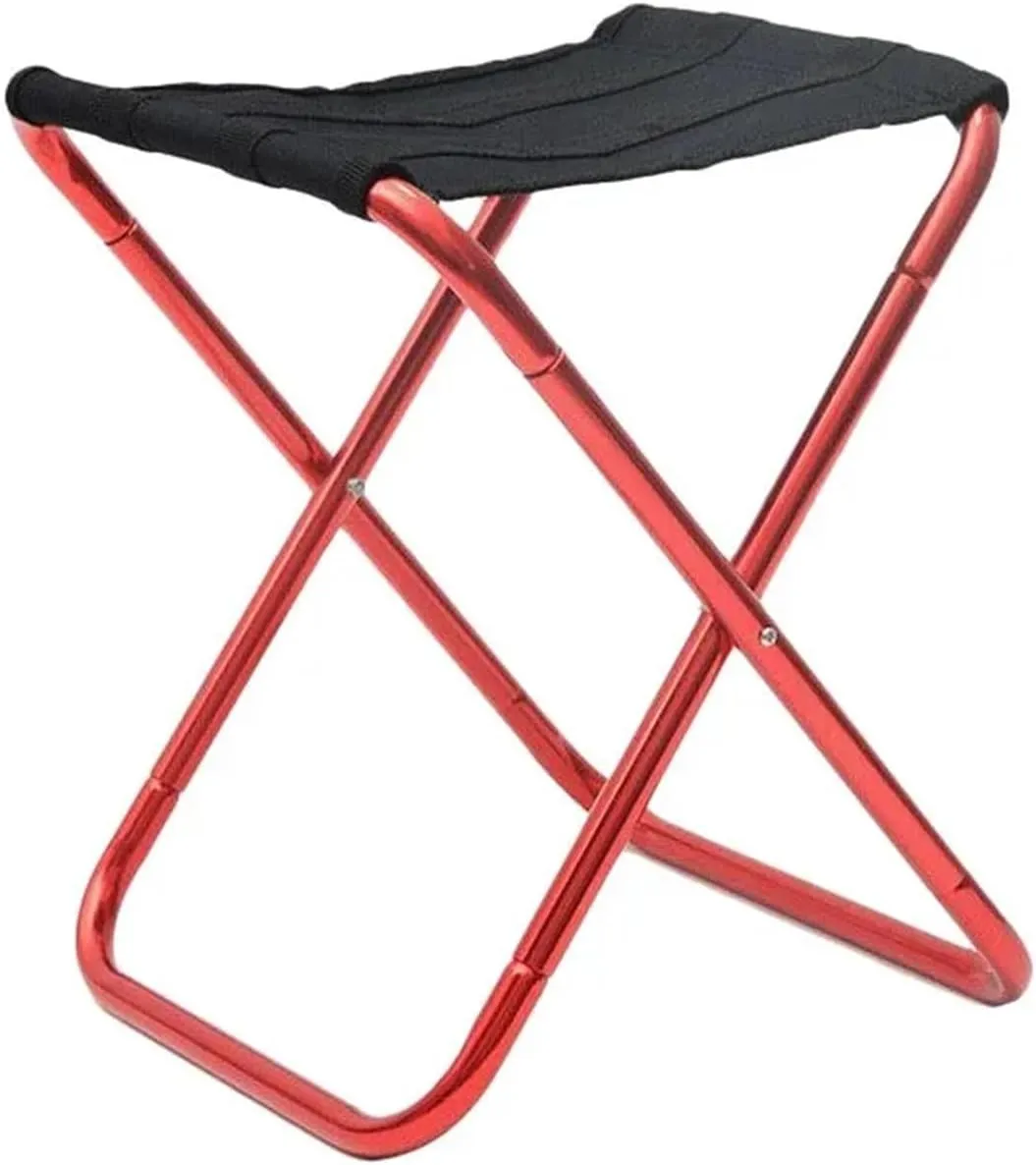 Outdoor Camping Chair Golden Aluminum Alloy Folding Chair with Bag Stool Seat Fishing Camping (Size : Blue)