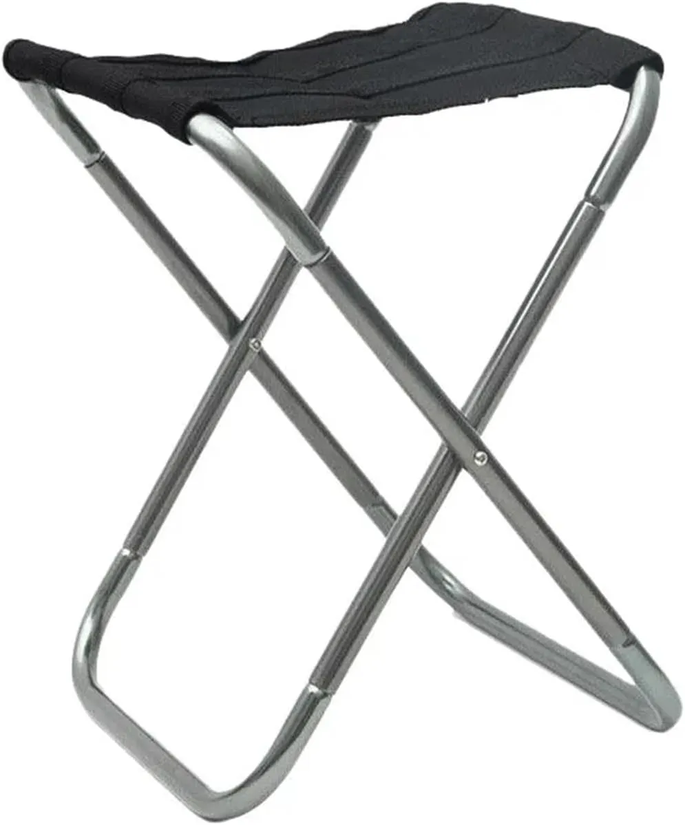 Outdoor Camping Chair Golden Aluminum Alloy Folding Chair with Bag Stool Seat Fishing Camping (Size : Blue)