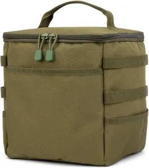 Outdoor Camping Storage Bag Large Capacity Ground Picnic Cookware Utensils Kit Bag(Green)