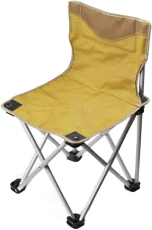 Outdoor Chair Folding Camping Chair Outdoor Portable Aluminum Alloy Folding Chair Backrest Ultralight Fishing Leisure Chair Beach Seat Stool Outdoor Camping Camping Chair Foldable Chair ( Color : Yell