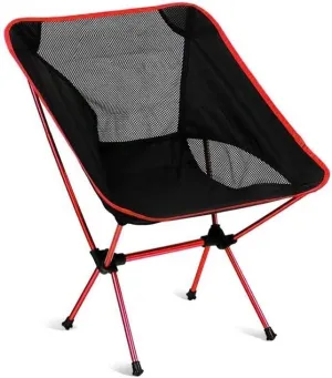 Outdoor Chair Folding Camping Chair Portable Camping Chair Outdoor Lightweight Aluminum Moon Chair Leisure Camping Fishing Chair Folding Stool Camping Chair Foldable Chair (Color : B)