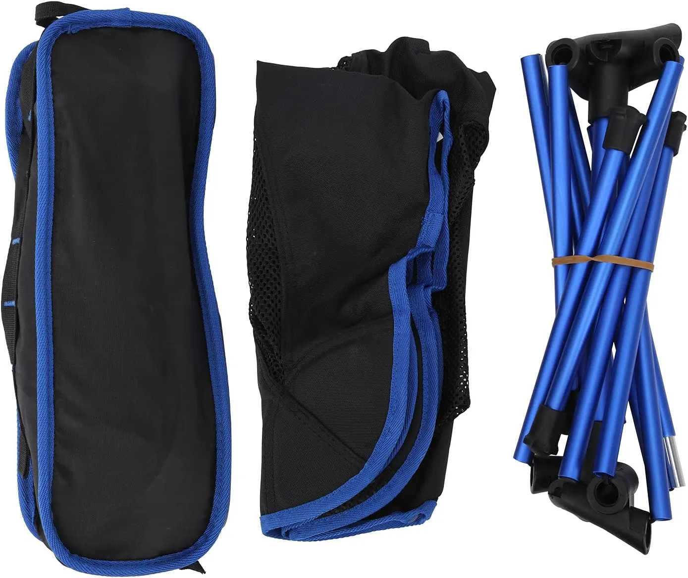 Outdoor Chair Portable Folding Ultra Light Aluminum Fishing Chair Camping BBQ Picnic Royal Blue