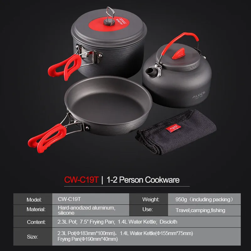 Outdoor Cookware Set Pot Equipment Portable Pot
