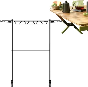 Outdoor Cookware Shelf | Desktop Cookware Organizer - Metal Cutlery Holder, Portable Removable Tool Organizer for Camping Picnic BBQ Outdoor Fishing