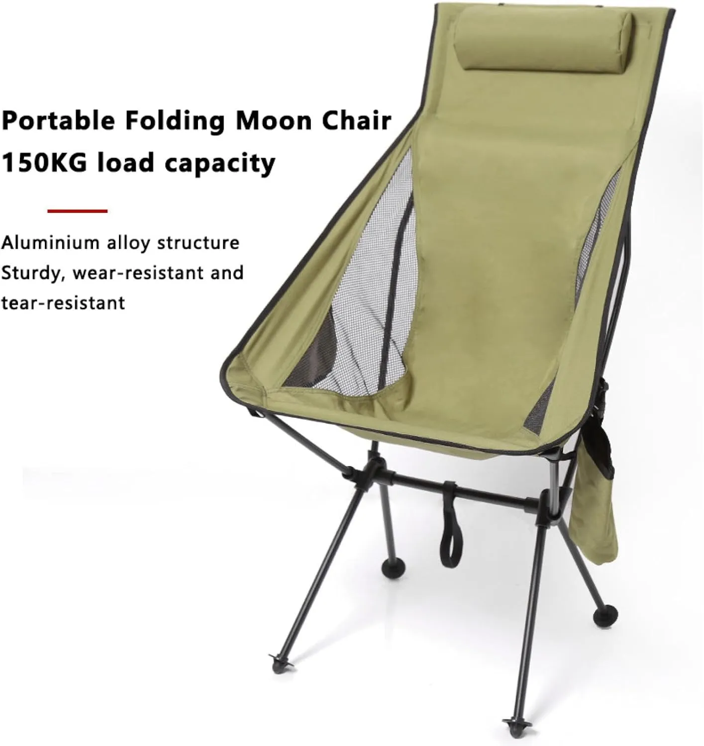 Outdoor Folding Chair Camping Portable Widened Ultra Light Aluminum Alloy Leisure Beach Camping Fishing Breathable Chair