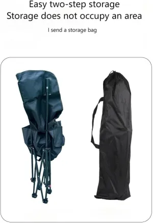 Outdoor high-Back Moon Chair, Portable Folding Table and Chair Set, Camping Picnic stall Chair, Adjustable in Three Gears