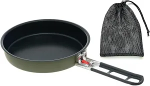 Outdoor Quick Heating Portable Frying Nonslip Base Cooking Camping Cookware Space Saving