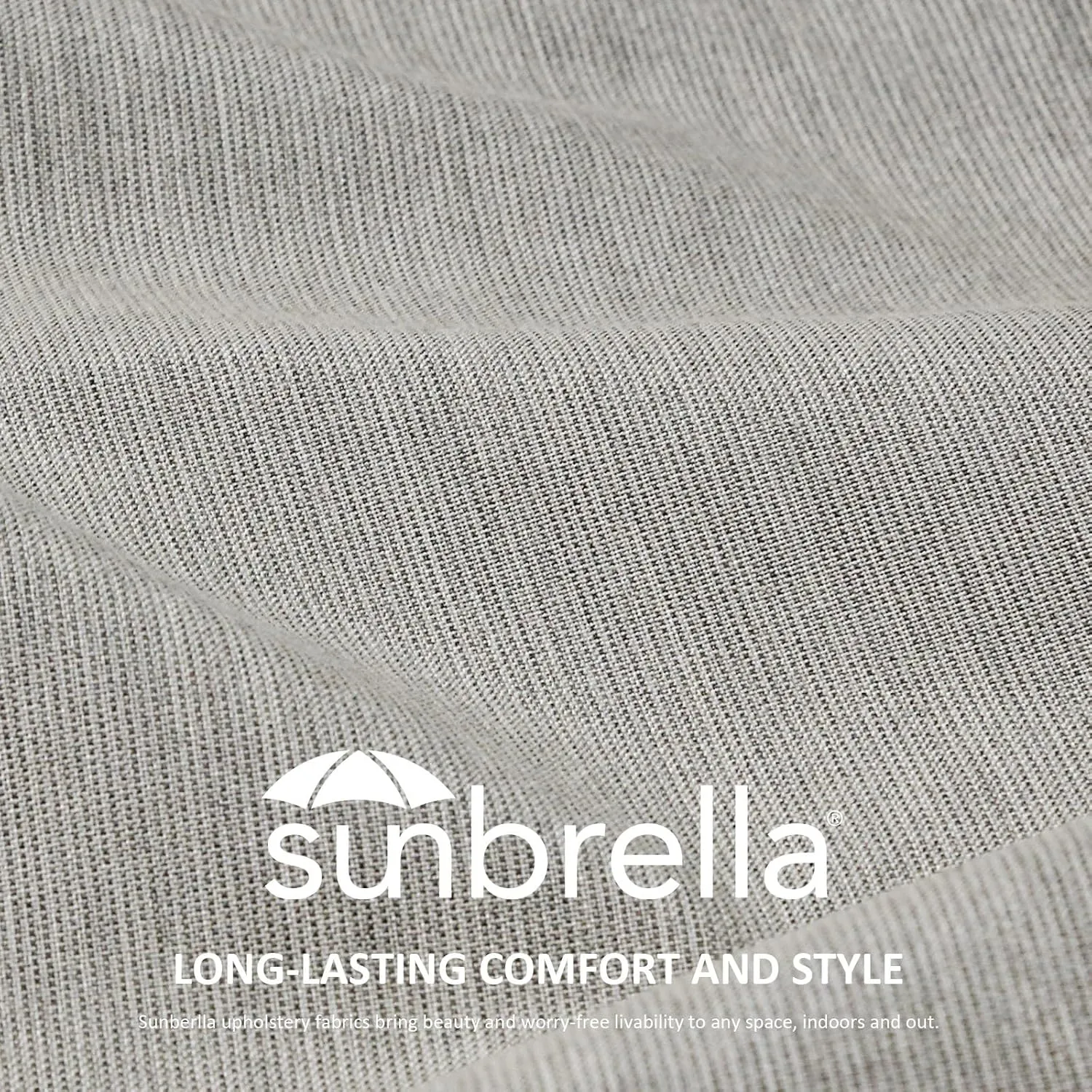 Outdoor Sunbrella Decorative Throw Pillow Covers Only, Pack of 4, 17"x17" & 20"x12" Waterproof Replacement Lumbar Pillow Case for Patio, Backyard, Couch, Sofa and Patio Furniture, Specrtum Pebble