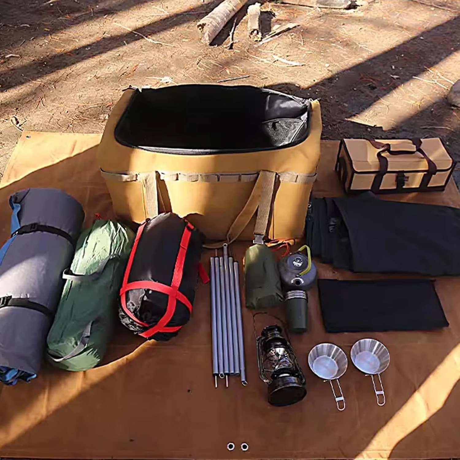 Outdoor Utility Tote- 75x40x40cm Waterproof Camping Storage Bag | 1810g Camping Storage Sack | Portable Storage Bag | Heavy-Duty Organizer Case for Hunting Outdoor Vehicle Adventure Survival Kitchen