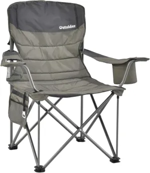 OUTSIDER Oversized Camping Folding Chair, Heavy Duty 500 LBS Portable Foldable Outdoor Chair Camp Chair with Cup Holder and Cooler Bag for Camping, Travel,Fishing, Lawn, Patio