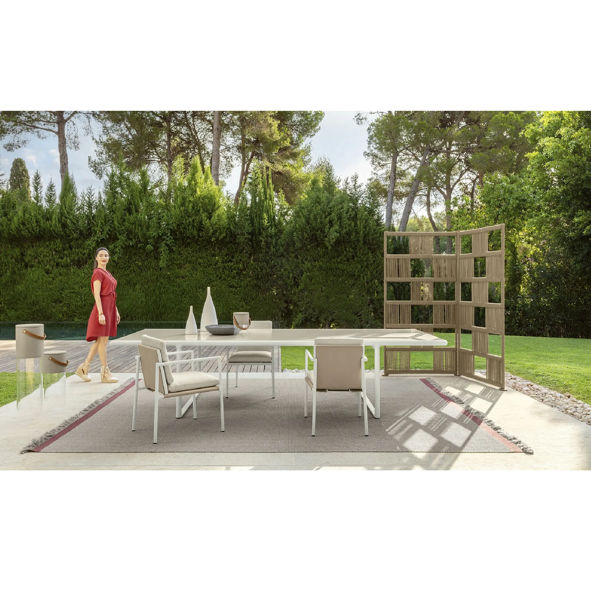 Padded Outdoor Dining Armchair | Talenti Tressé