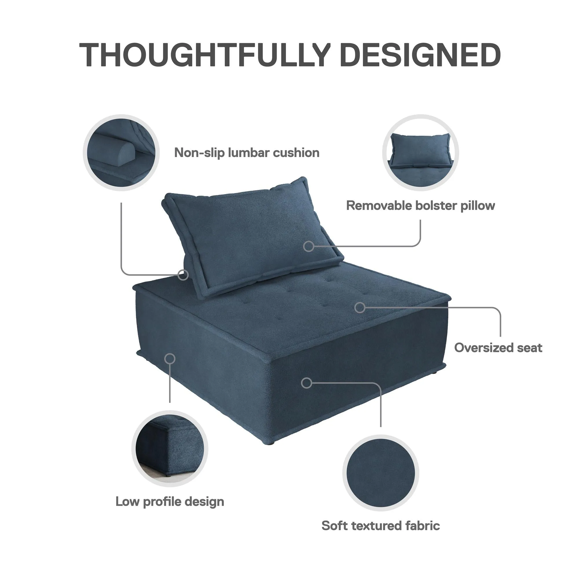 Paloma Upholstered Single Sofa Chair