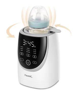 Papablic NutriWarm™ Swirlable Bottle Warmer – Advanced Nutrient-Preserving Warming Technology, Fast and Even Warming for Breastmilk & Formula, Precise Temperature Control, Easy to Use