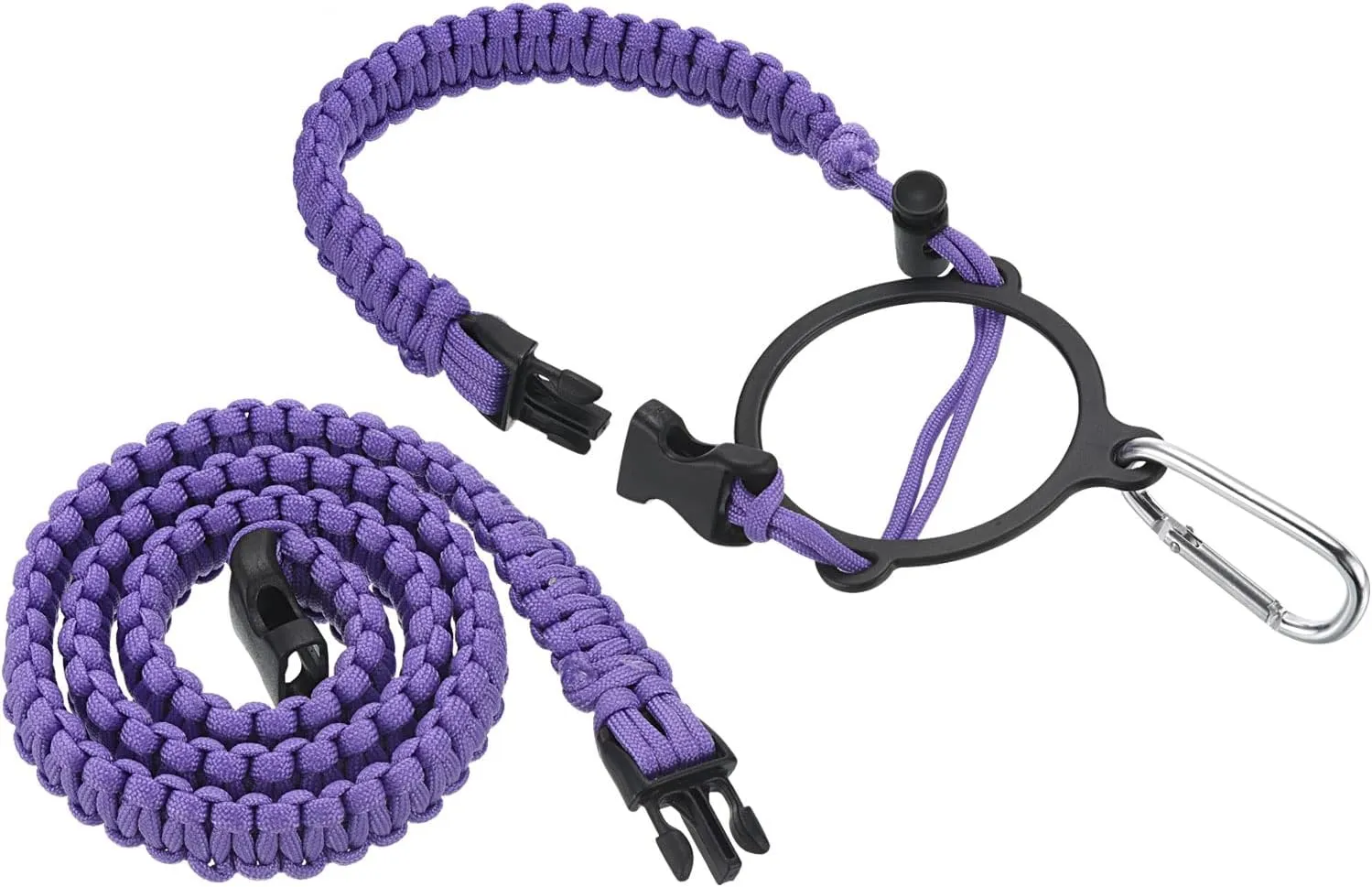 PATIKIL Water Bottle Holder Paracord Handle Lanyard Strap Carrier with Ring for Wide Mouth Bottles