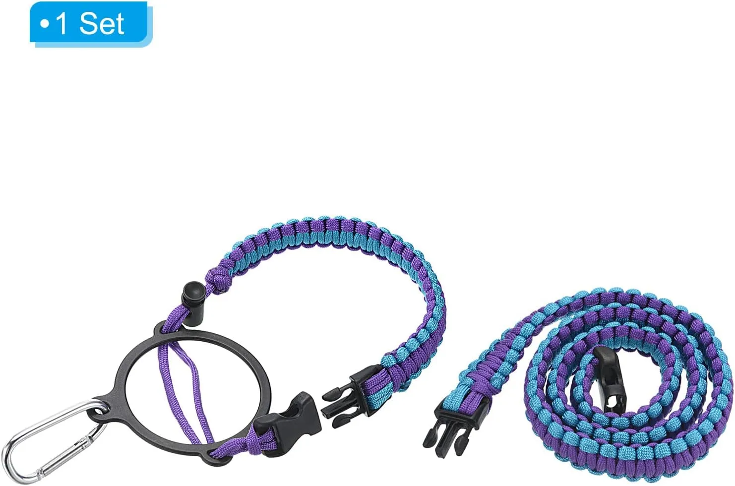 PATIKIL Water Bottle Holder, Paracord Handle Lanyard Strap Carrier with Ring for Wide Mouth Bottles